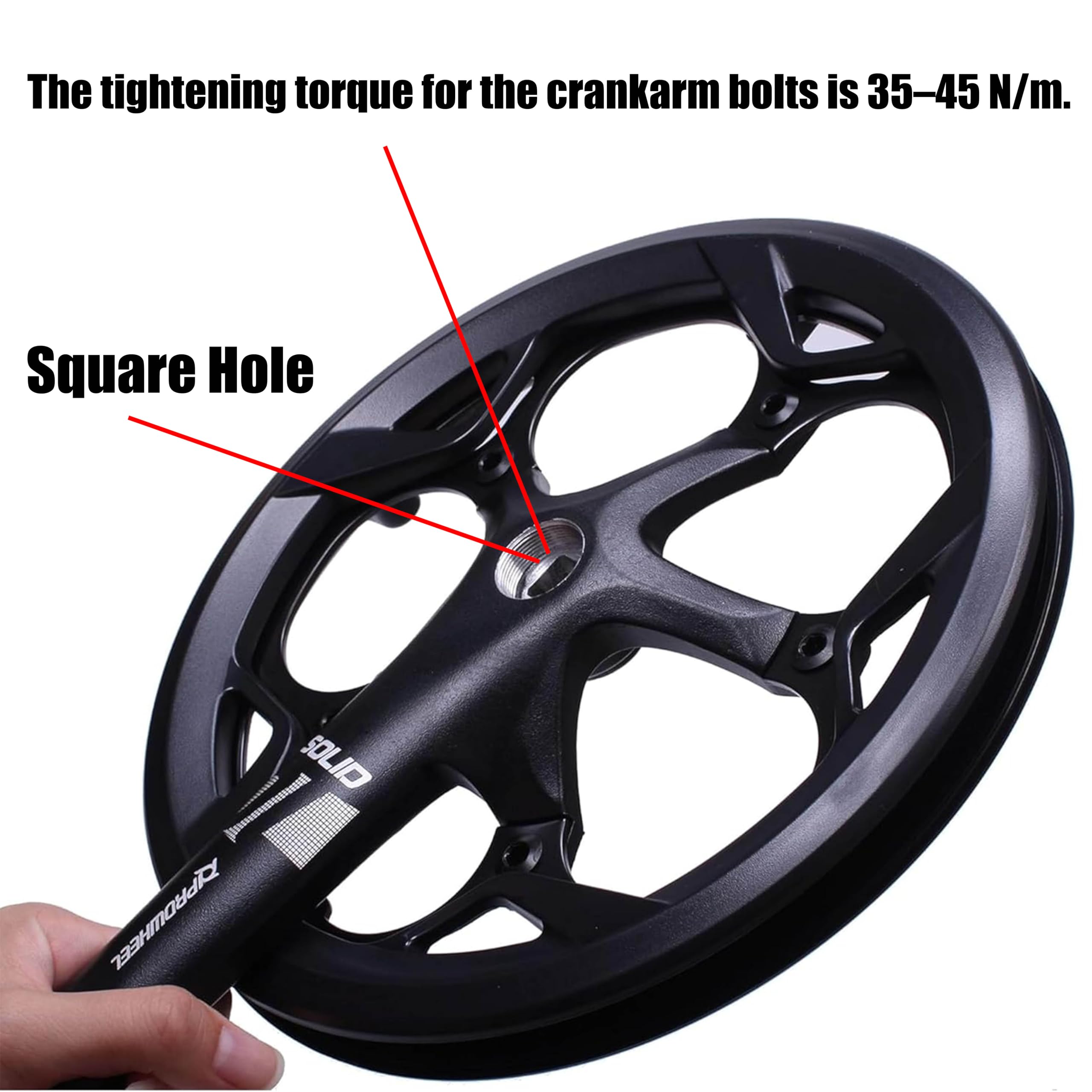 Amazon | PROWHEEL 130MM BCD 52T 自転車クランクセット 165mm/170mm